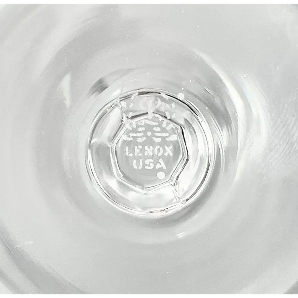 Lenox “Moonspun” Set of 5 Iced Tea Glasses 6 3/8” 15oz Signed